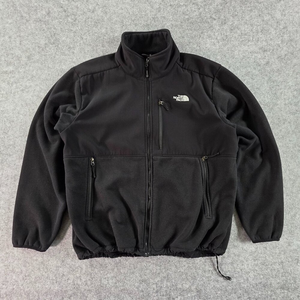 The North Face Black Zip-Up Polar Tec Denali Fleece Jacket Mens Sz XL xtra Large